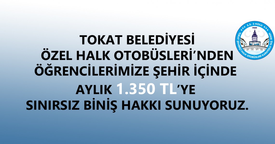 Sınırsız Kullanım Öğrenci Abonman Sınırsız Kullanım Öğrenci Abonman