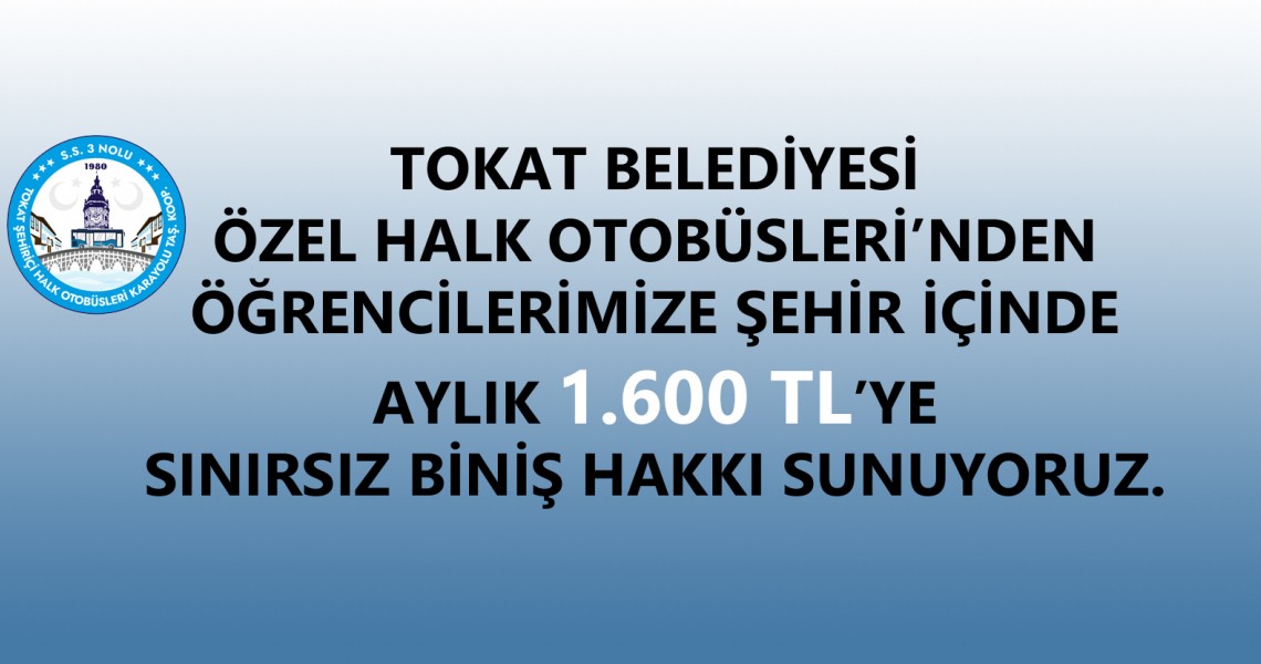 Sınırsız Kullanım Öğrenci Abonman